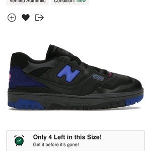 New balance 550 black pink purple
